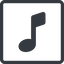Line, normal, square, mute, unmute, music, eighth, note, eighth-note, musical, notes, eighth-note-solid icon