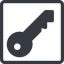 Line, up, normal, square, unlocked, unlock, locked, lock, key, access, security, key-alt-solid icon