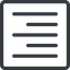 Line, right, normal, solid, square, text, align, alignment, editor, right-align, align-right icon