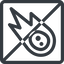 Line, left, normal, square, star, prohibited, space, asteroid, meteoroid, impact, nasa, esa, jaxa, shooting, shooting-star, c-type, s-type, m-type, neo icon