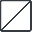 Thin, line, right, normal, circle, square, prohibited, empty, none icon