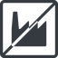 Line, normal, solid, square, horizontal, mirror, factory, industry, prohibited icon