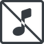 Line, normal, square, prohibited, mute, unmute, music, eighth, note, eighth-note, musical, notes, eighth-note-solid icon