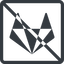 Line, normal, solid, square, brand, social, network, prohibited, brands, repo, gitlab, gitlab-alt, gitlab-alt-solid, wolf icon
