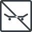 Line, up, normal, square, prohibited, skateboard, board, skate, sk8 icon