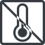 Line, normal, square, prohibited, temperature, low, freeze, thermometer, cold, temperature-low icon