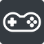 Down, normal, solid, square, horizontal, mirror, game, gaming, games, gamepad, pad, joystick icon