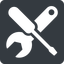 Down, normal, solid, square, building, spanner, wrench, tool, screwdrive, construction, fix, tools, tools-solid icon