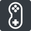 Left, normal, solid, square, horizontal, mirror, game, gaming, games, gamepad, pad, joystick icon