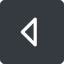 Left, normal, solid, square, arrow, direction, caret icon