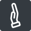 Left, normal, solid, square, healthcare, help, care, gift, hand, giving, giving-hand, love, give icon
