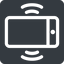Left, normal, solid, square, iphone, phone, mobile, android, gsm, smartphone, cell, bell, ring, ringing, ringtone, smartphone-ringing icon