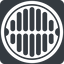 Right, normal, solid, square, manhole, sewer, sewer-manhole, metal, cover, manhole-alt-solid icon