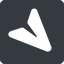 Right, normal, solid, square, message, paper, messaging, plane, airplane, aeroplane, submit, send, paper-plane, paper-plane-alt-solid icon