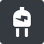 Right, normal, solid, square, electricity, plug, charge, charger, electric, electrics, electrical, plug-alt icon