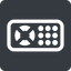 Right, normal, solid, square, remote, control, tv, television, remote-control icon