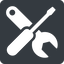 Right, normal, solid, square, building, spanner, wrench, tool, screwdrive, construction, fix, tools, tools-solid icon