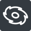 Up, normal, solid, square, horizontal, mirror, galaxy, space, spiral, milky-way, milky, way, cosmos, celestial, stellar, universe, galactic icon
