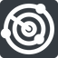 Up, normal, solid, square, horizontal, mirror, gps, place, radar, localisation, radar-alt-solid, radar-alt, sonar icon