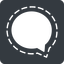 Normal, solid, square, logo, brand, horizontal, mirror, message, messenger, chat, signal, comment, speech, dialogue, bubble, messaging, app, signal-msg icon