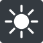 Up, normal, solid, square, star, light, brightness, luminosity, intensity, brilliance, lighter, darker, dark, mode, Illumination, sun, shine, flash, ray, brightness-full icon