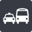 Normal, solid, square, car, vehicle, transport, bus, dot, ground, transportation, ground-transportation, dot-ground-transportation icon