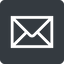 Up, normal, solid, square, envelope, mail, message, email, dot, pictogram, dot-50, dot-mail icon