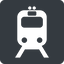 Normal, solid, square, trolley, dot, train, pictogram, dot-50, station, transportation, rail, rail-transportation, tramway, tram, subway, dot-rail-transportation icon