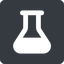 Up, normal, solid, square, graduated, erlenmeyer, chemical, flask, lab, laboratory, chemistry, potion, glassware, conical, erlenmeyer-solid icon