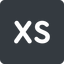 Normal, solid, square, extra, small, xs, size, extra-small icon