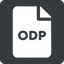 Normal, solid, square, file, open, office, ppt, powerpoint, slide, presentation, pptx, odp, file-odp, slides, file-odp-solid, opendocument icon