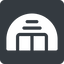Square, space, , plane, airplane, helicopter, warehouse, hangar, hangar-solid, aircraft, aviation, military, aerospace icon