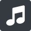 Normal, solid, square, mute, unmute, music, note, musical, notes, music-solid icon