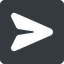 Up, normal, solid, square, message, paper, messaging, plane, airplane, aeroplane, submit, send, paper-plane-solid, paper-plane icon