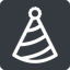 Normal, solid, square, new, party, birthday, hat, new-year, year, party-hat icon