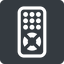 Up, normal, solid, square, remote, control, tv, television, remote-control icon
