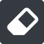 Normal, solid, square, remove, eraser, erase, rubber icon