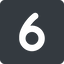 Normal, solid, square, number, font, digit, 6, six, 9, nine icon