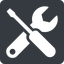 Up, normal, solid, square, building, spanner, wrench, tool, screwdrive, construction, fix, tools, tools-solid icon