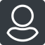 Normal, solid, circle, square, user, man, woman, person, user-circle icon