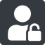 Normal, solid, square, user, man, woman, person, unlocked, secure, safe, padlock, unlock, user-unlock, user-unlock-solid icon