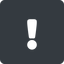 Normal, solid, square, mark, warning, exclamation, warning-solid, alert icon