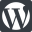 Normal, solid, square, logo, brand, website, wp, blog, cms, wordpress, ecommerce, internet icon