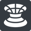 Up, normal, solid, square, wormhole, black-hole, hole, spacetime, interstellar, astrophysics, hyperspace, einstein, rosen, singularity, relativity, wormhole-solid icon