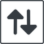 Thin, line, right, square, arrow, update, change, switch, select, revert, double, double-arrow, change-solid icon