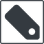 Thin, line, right, square, label, tag, value, cost, price, label-solid icon