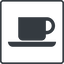 Thin, line, square, shop, cup, dot, pictogram, dot-50, coffee, tea, coffee-shop, dot-coffee-shop icon