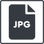 Thin, line, square, image, file, photo, picture, jpg, file-jpg, file-jpg-solid, photography, graphic, bitmap icon