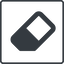 Thin, line, square, remove, eraser, erase, rubber icon