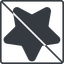 Thin, line, down, solid, square, star, rate, rating, prohibited, star-solid, favorite icon